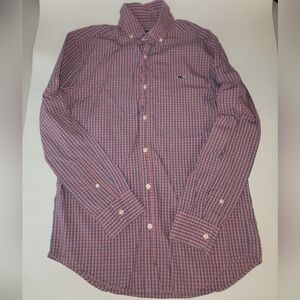 Mens Vineyard Vines Whale Shirt Size S Pink/Blue